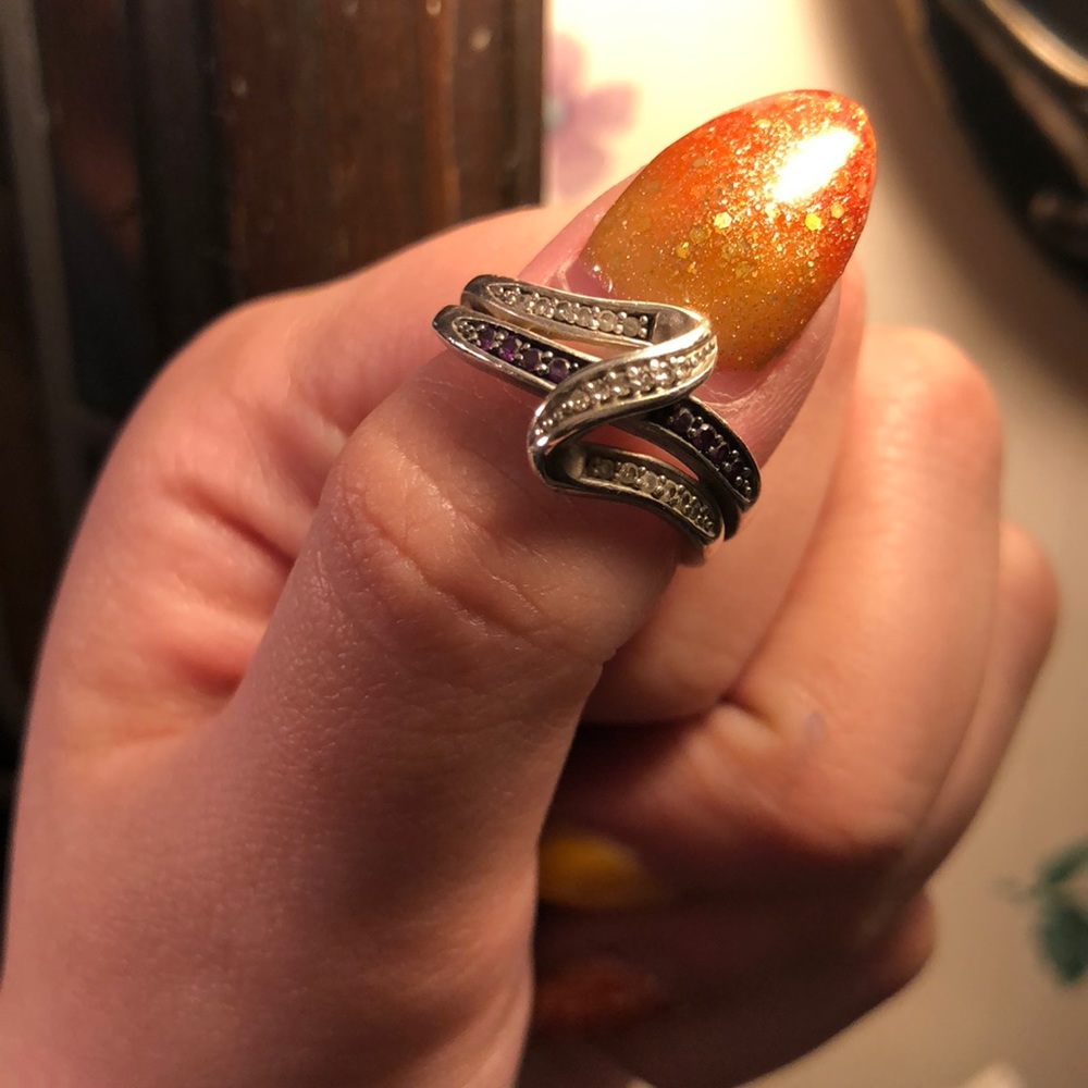 AMETHYST DIAMOND RING 💜 - Picture 5 of 5